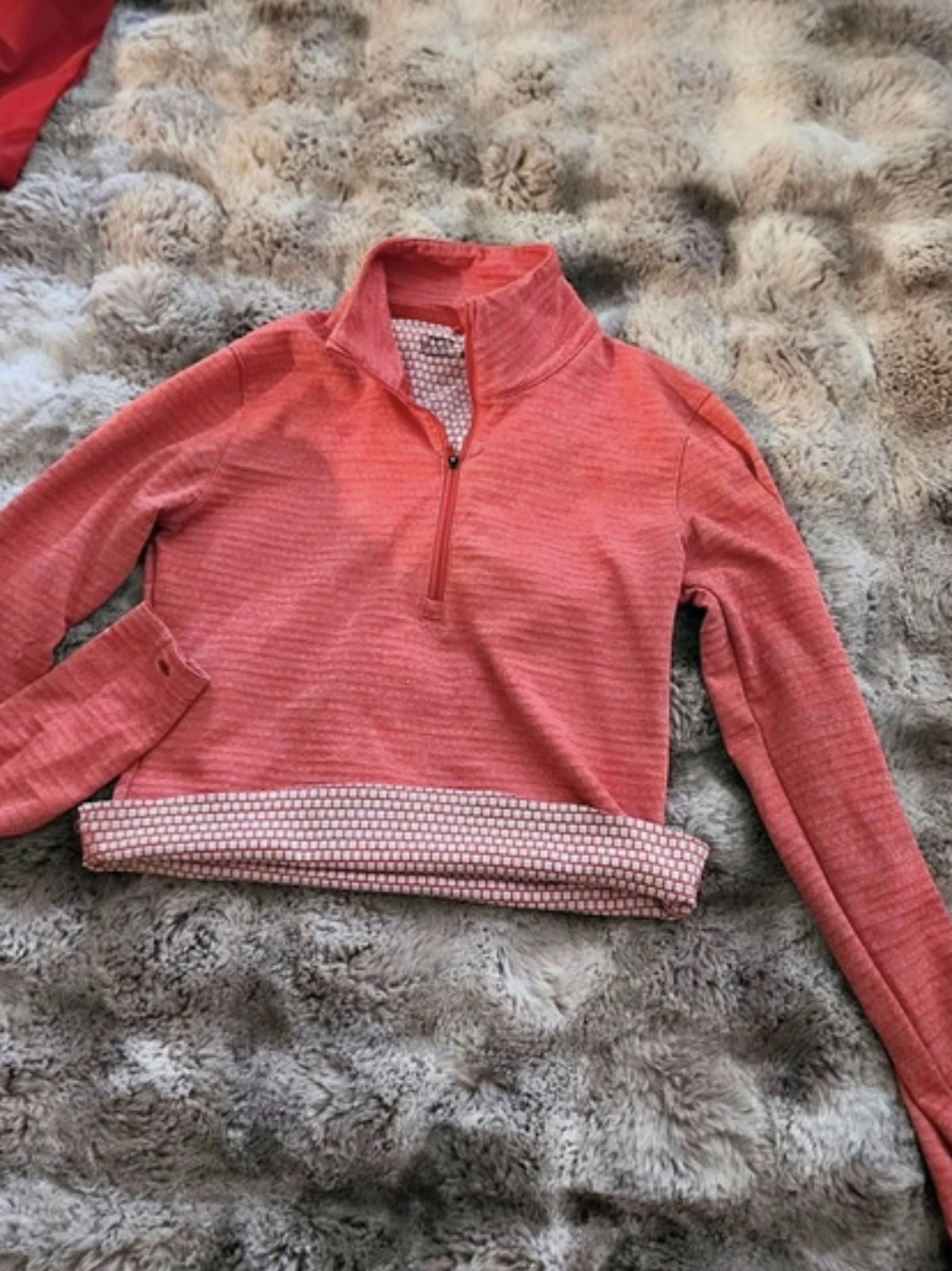 Nike Golf Women's Dri-FIT Half-Zip Cover-Up Red